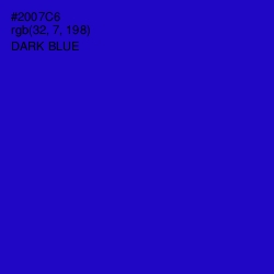 #2007C6 - Dark Blue Color Image