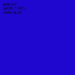 #2007CF - Dark Blue Color Image