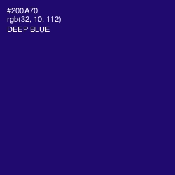 #200A70 - Deep Blue Color Image