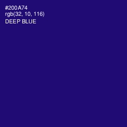 #200A74 - Deep Blue Color Image