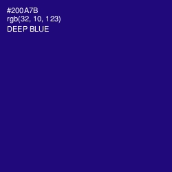 #200A7B - Deep Blue Color Image