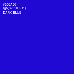 #200AD3 - Dark Blue Color Image