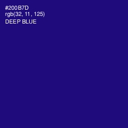 #200B7D - Deep Blue Color Image