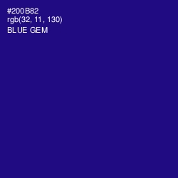 #200B82 - Blue Gem Color Image