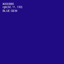 #200B85 - Blue Gem Color Image