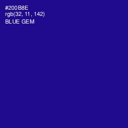 #200B8E - Blue Gem Color Image