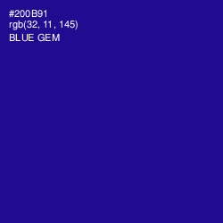 #200B91 - Blue Gem Color Image