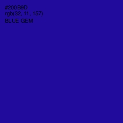 #200B9D - Blue Gem Color Image