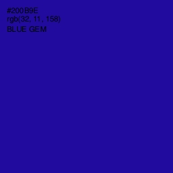 #200B9E - Blue Gem Color Image