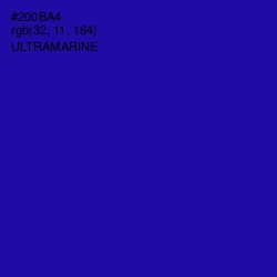 #200BA4 - Ultramarine Color Image