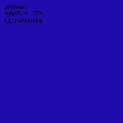 #200BAD - Ultramarine Color Image