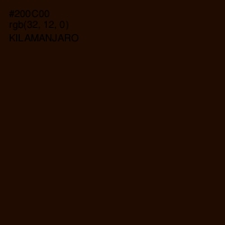 #200C00 - Kilamanjaro Color Image