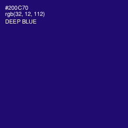 #200C70 - Deep Blue Color Image