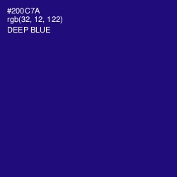 #200C7A - Deep Blue Color Image