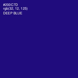 #200C7D - Deep Blue Color Image