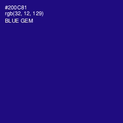 #200C81 - Blue Gem Color Image