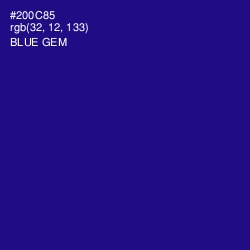 #200C85 - Blue Gem Color Image