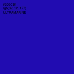 #200CB1 - Ultramarine Color Image