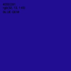 #200D91 - Blue Gem Color Image