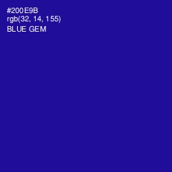 #200E9B - Blue Gem Color Image