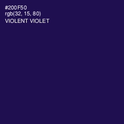 #200F50 - Violent Violet Color Image