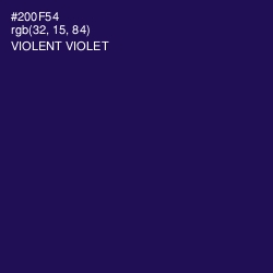 #200F54 - Violent Violet Color Image