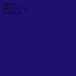 #200F71 - Deep Blue Color Image