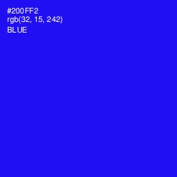 #200FF2 - Blue Color Image