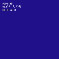 #20118B - Blue Gem Color Image