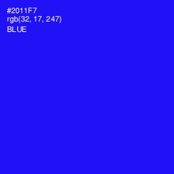 #2011F7 - Blue Color Image
