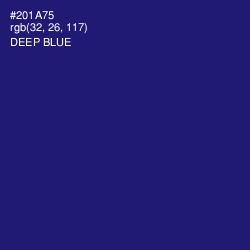 #201A75 - Deep Blue Color Image