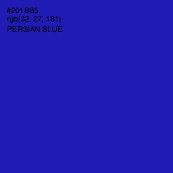 #201BB5 - Persian Blue Color Image