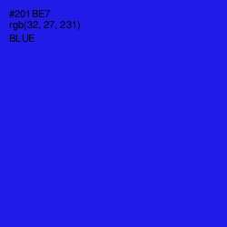 #201BE7 - Blue Color Image