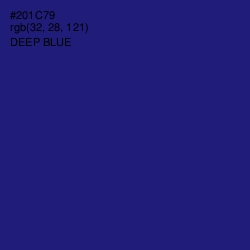 #201C79 - Deep Blue Color Image