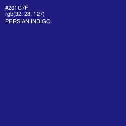 #201C7F - Persian Indigo Color Image