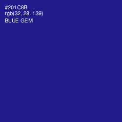 #201C8B - Blue Gem Color Image