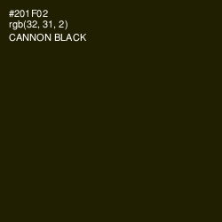 #201F02 - Cannon Black Color Image