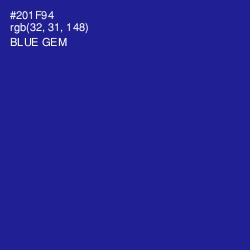 #201F94 - Blue Gem Color Image