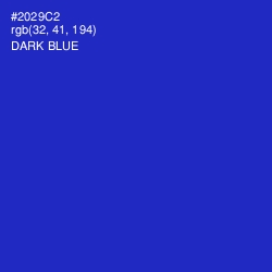 #2029C2 - Dark Blue Color Image