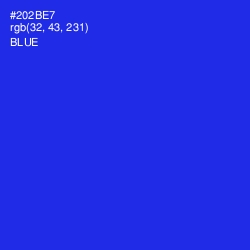 #202BE7 - Blue Color Image