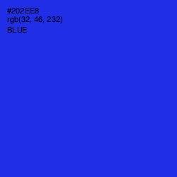 #202EE8 - Blue Color Image