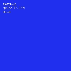 #202FED - Blue Color Image