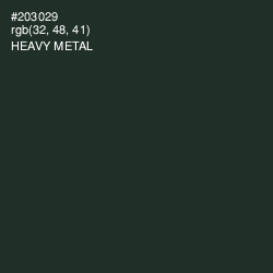 #203029 - Heavy Metal Color Image