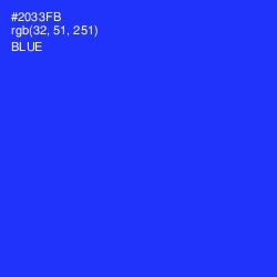 #2033FB - Blue Color Image