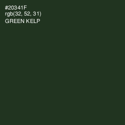 #20341F - Green Kelp Color Image