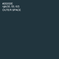 #20353E - Outer Space Color Image