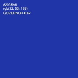 #2035A8 - Governor Bay Color Image