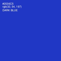 #2036C5 - Dark Blue Color Image