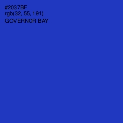 #2037BF - Governor Bay Color Image