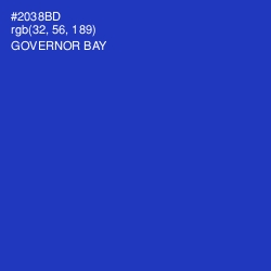 #2038BD - Governor Bay Color Image